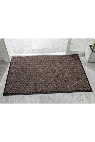 Kahverengi Çamur Kazıyıcı Sıyırıcı Kapı Önü Paspası 90x150