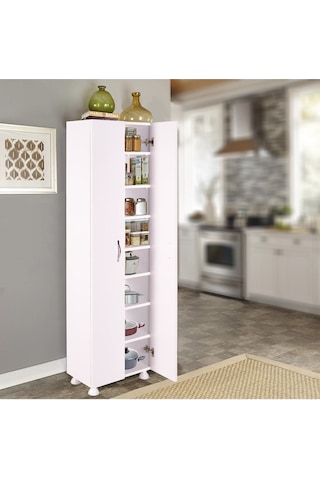 2 Kapaklı 8 Bölmeli Dolap Beyaz