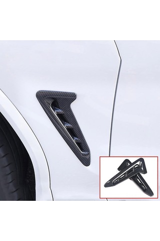 Gajeena Bmw X3 G01 2018-2021 Yan Koruma Ve Stil İçin Karbon Fiber Yan Çamurluk Hava Çıkış Kapağı