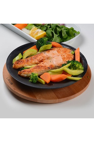 Lava Döküm Yuvarlak Çap Ø 21 CM Servis Tabağı