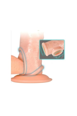 Hızlı Express Big 16 Cm Realistik Uzatmalı Penis Kılıfı + Kaydırıcı