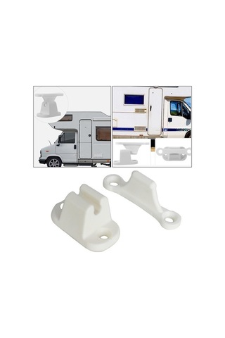 Trendooze Homyl T Şekli Naylon Kapı, Beyaz, Rv İçin