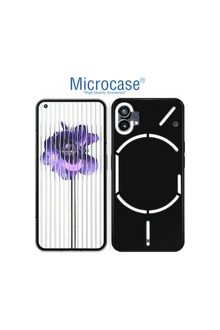 Nothing Phone 1 Elektrocase Serisi Silikon Kılıf - Siyah Al3340