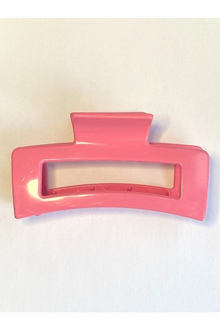 Pembe Renk Televizyon Model Mandal Saç Tokası 11 Cm - Şık Ve Dayanıklı Pembe