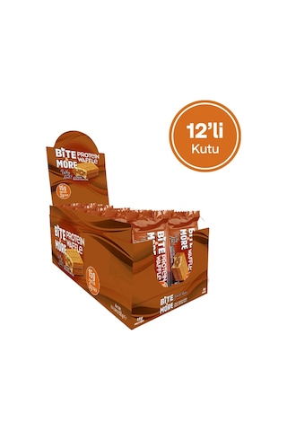 Bite&more Protein Waffle 55 Gram X 12 Adet Fındık
