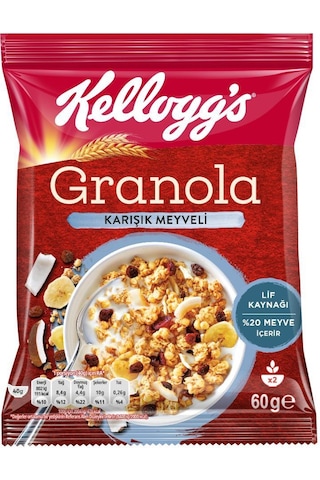 Kellogg's Karışık Meyveli Granola 10 x 60 G
