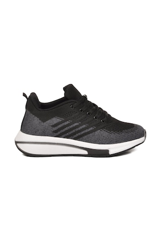 Walkway Siyah-füme Fileli Hafif Esnek Unisex Spor Ayakkabı Molen 118 G Siyah - Füme