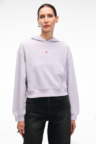 ETHIQUET ISADORA Kadın Kapüşonlu Nakış Detaylı Regular Fit Crop ila Sweatshirt