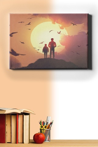 Webstyle Sayılarla Boyama Seti Kasnaklı Güneş Doğarken 60 X 75 Cm
