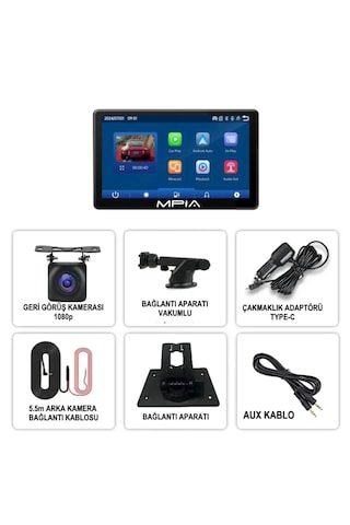 Mpıa M88d Araç İçi Kamera Android Auto İos Car Play Geri Görüş