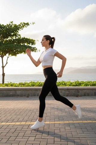 Buyolog Siyah Fitilli Yüksek Bel Toparlayıcı Tayt Kadın Spor & Günlük Kullanım