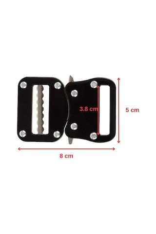 4cm Güçlendirilmiş Taktik Kemer Tokası Siyah-56055 Siyah