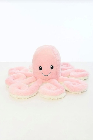 Peluş Ahtapot Uyku Ve Oyun Arkadaşı Pembe Pembe