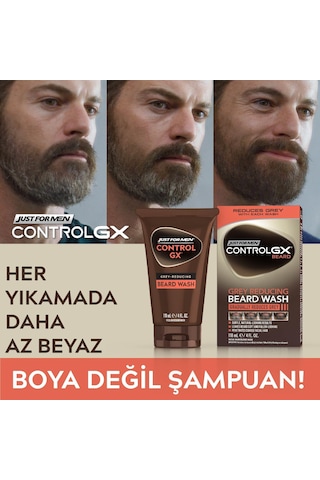 Just For Men Control Gx Gri Azaltıcı Sakal Ve Bıyık Yıkama Şampuanı 118 ML