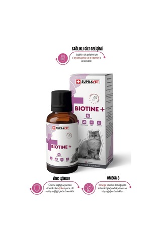 Biotine Kediler İçin Tüy Sağlığı Multi Vitamin Damlası 100 Ml