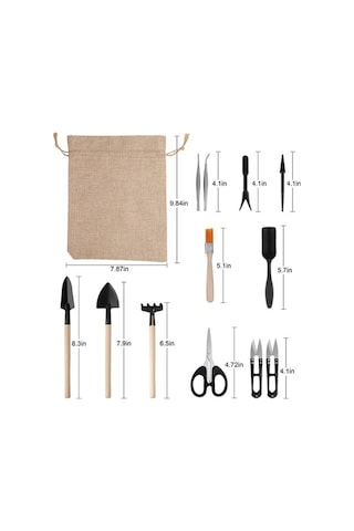 Maoyaya Sukulentler Seti Peri Nakil Minyatür Mini Kazma Kaktüs El Dikim Dikim Dikim Bonsai Bahçesi Bahçecilik Bahçe Ayıklama Aletleri Alet Adet 13 Bw