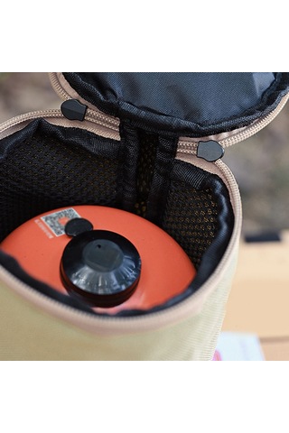 Teltree Küçük Boy Kamp Gaz Tankı Koruyucu Çantası - 600d Oxford Kumaş, Çarpma Engeli, İç Cep, Taşınabilir Outdoor Depolama Çantası Haki