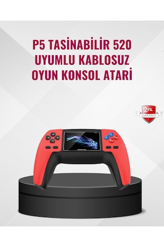 P5 Gamepad 520 Oyunlu Taşınabilir Oyun Konsolu