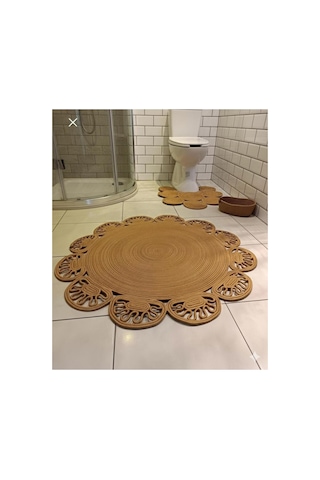 Hasır,jüt, Kilim, Paspas, Mutfak Halısı, Banyo Paspası, Halı,yolluk,4 Lü Takım Daire Bambu Bambu