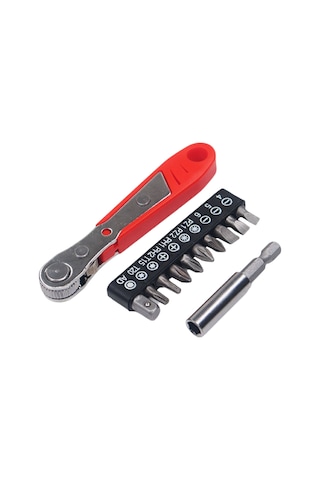 Leasetake Mini Cırcır Anahtarı İki Yönlü Ayarlama Toplu Uzatma Çubuğu Tornavida Matkap Aletleri İçin Uygun