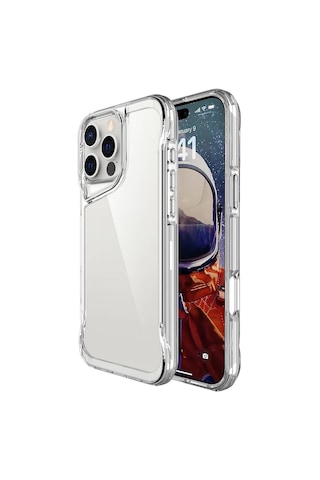 Apple Uyumlu iPhone 16 Pro Kılıf Köşe Korumalı Şeffaf Zırhlı Sert Kapak