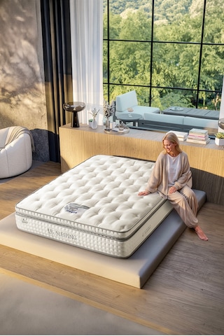 Us. Sleeping Ultra Ortopedik Lateks Throne Orijinal Pedli Torba Yaylı Yatak 33 Cm(±1)