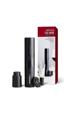 Didadodo 2022 Pil Şarap Açacağı Seti - Kullanışlı Ev Aleti, Siyah Siyah - Pratik Ev Aleti Siyah