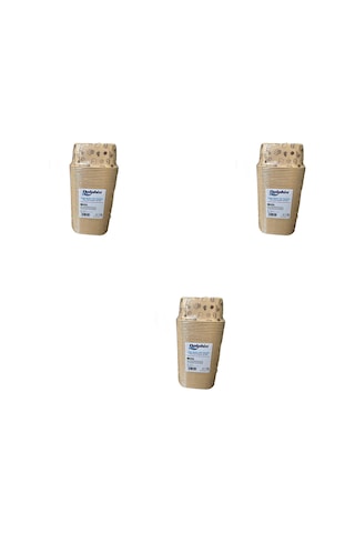 Dolphin Muffin Kare Kağıt Kraft Desenli Sarı Kek Kalıbı Kapsülü Kabı - 50 Adetlik 3 Paket Renkli