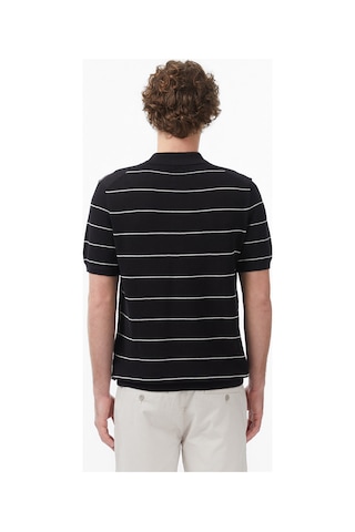 Nautica Erkek Siyah Regular Fit Kısa Kollu Çizgili Trikoçizgilis65119t
