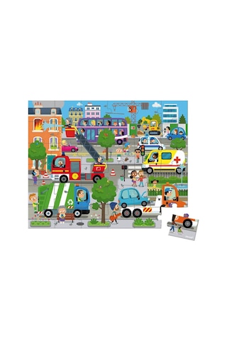 Janod 36 Parça Puzzle Şehir