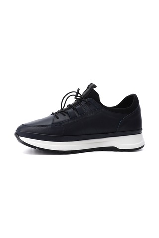 Gönderi(R) Gönderi R Erkek Lacivert Antik Likralı Lastik Bağcıklı Hakiki Deri Comfort Sneaker Ddma80442145 Lacivert
