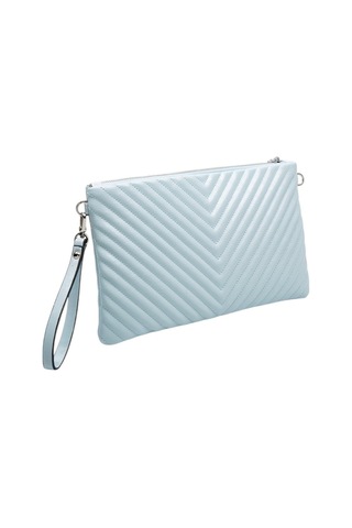 Silver Polo Crash Mavi Kapitone V Kadın Portföy Ve Clutch El Çantası Sp1034