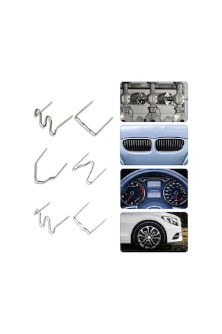 Gajeena 1200 Adet Çelik Plastiği Tamir İğneleri 6 Tip - Araba Tampon Ve Plastik Parçalar İçin Kaynak İğneleri