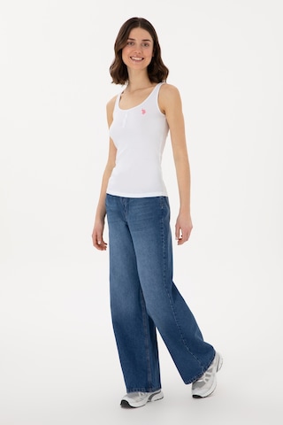 U.S. Polo Assn. Kadın Mavi Loose Fit Jean Pantolon 50304259-DN0022