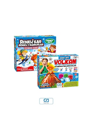 Renkli Kar Renkli Yağmur 3+ Yaş Çocuklar İçin Eğlenceli Eğitici Bilimsel Deney Seti