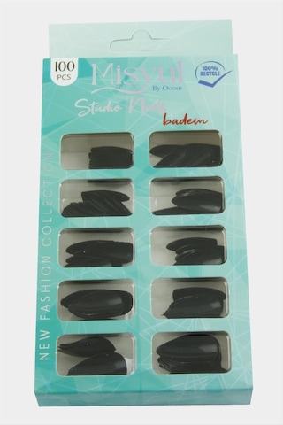 Zenviac456 Misyul Badem Parlak Takma Tırnak 100 Adet Zenviac45678