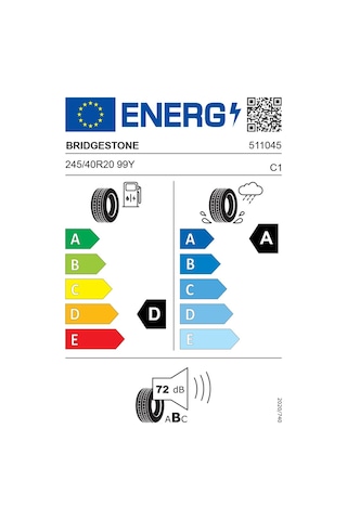Bridgestone 245/40R20 99Y XL Potenza Sport Yaz Lastiği - 2025