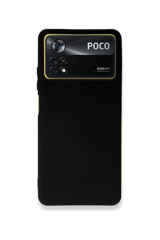 Xiaomi Poco X4 Pro 5g Kılıf Siyah Renk First Yumuşak Esnek Silikon Kapak Siyah