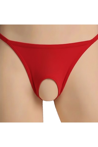 Desire İn Motion Özel Ağı Açık Esnek Fantezi Kadın G String Külot Kırmızı