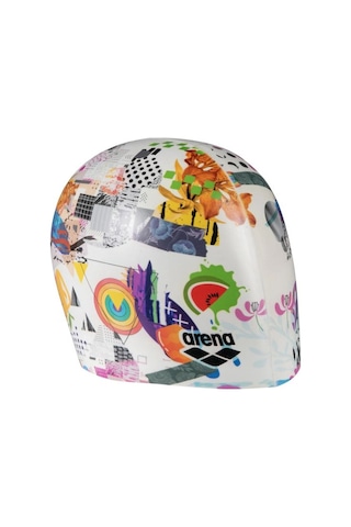 Arena Hd Swim Cap Collage Çok Renkli Yüzücü Bone 005572252 Çok Renkli