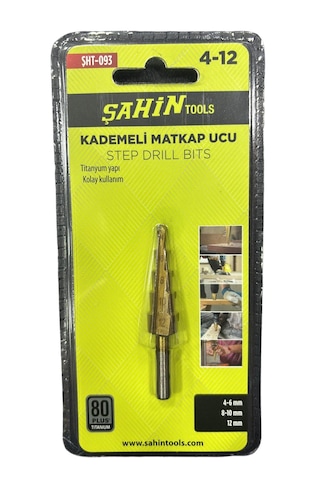 Hss Kademeli Matkap Ucu Sac Delgisi 4-12 Mm
