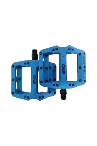 Evo Mavi Plastik Rulmanlı Platform Çivili Bisiklet Pedalı
