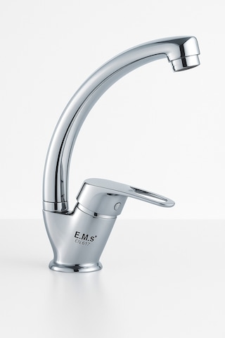 Kuğu Evye Bataryası Mutfak Lavabo Musluğu, Uzun Ömürlü Ve Şık Tasarım Krom