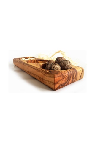 Zeytin Ağacı Ahşap Sosluk Çerezlik Üçlü