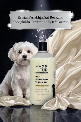 Mago Fur Beyaz Tüylü Köpek Şampuanı - 1000 Ml