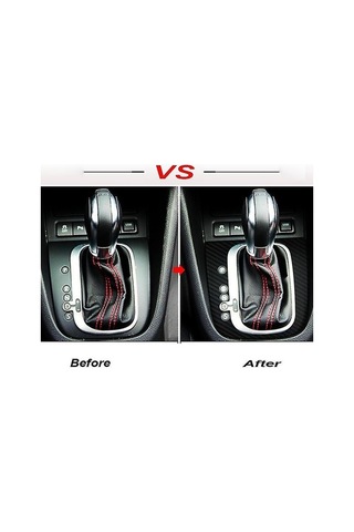 Primepickings Scirocco İç Mekan Karbon Fiber Vites Kutusu 3d Sticker Dekoratif Panel