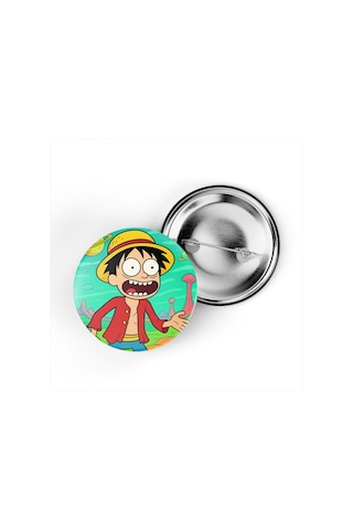 Luffy - 44 Mm İğneli Çanta Rozeti - 5 Adet Diğer Luffy - 44 Mm İğneli Çanta Rozeti - 5 Adet Diğer