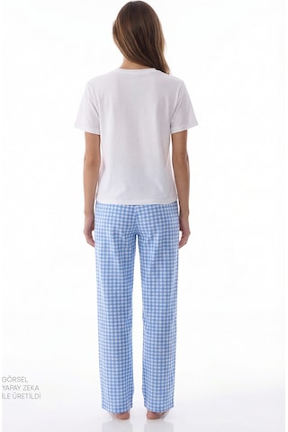 Penti Gokyüzü Mavisi Pajama Time Pamuklu Pantolon Pijama Takımı