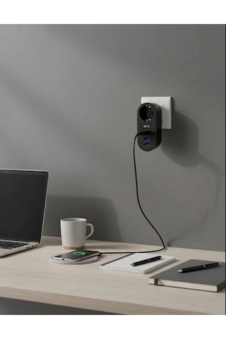 Ftr-07 2xusb 1xtypec Termal Akım Korumalı Isıya Dalı Tekli Priz