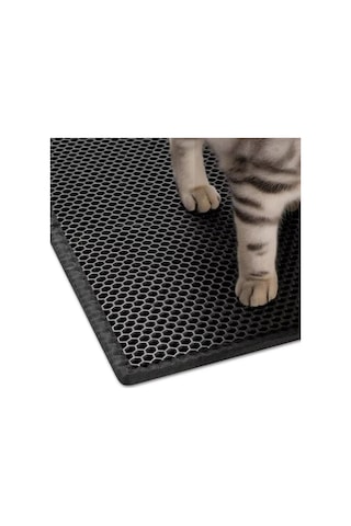 Cateva Elekli Kedi Kumu Paspası Büyük Boy Çift Taraflı Su Geçirmez 115 x 72 CM